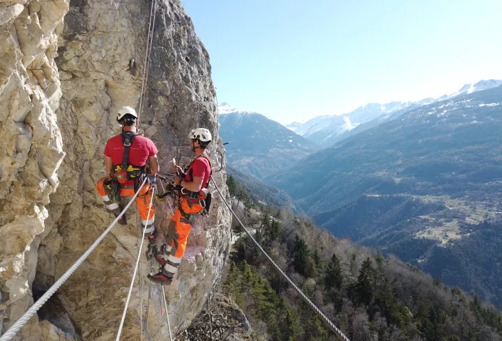 Cordistes alkana via ferrata